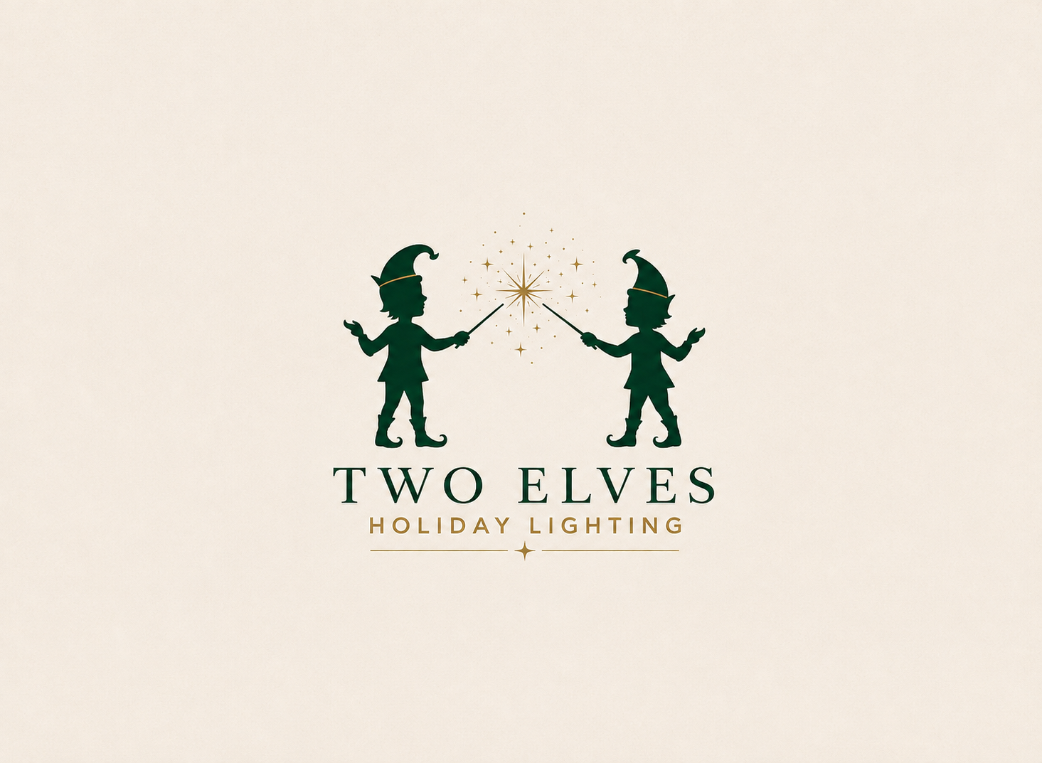 Two Elves Holiday Lighting